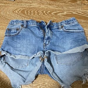 denim one teaspoon shorts